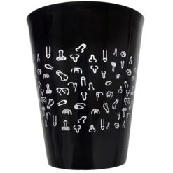 DIABLO PICANTE - TAZZA NERA 500 ML CON PENI BIANCHI