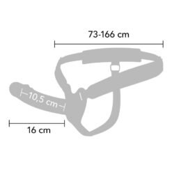 Alternative view of HIDDEN DESIRE - INFERNO VIBRANTE GUAINA PER PENE STRAP-ON 16 CM