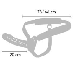 Alternative view of HIDDEN DESIRE - INFERNO GUAINA PER PENE STRAP-ON 20 CM
