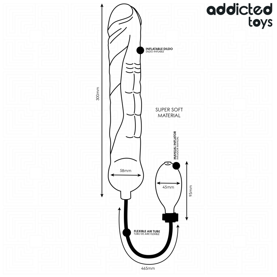 ADDICTED TOYS - DILDO GONFIABILE MODELLO XL 5 - immagine 6