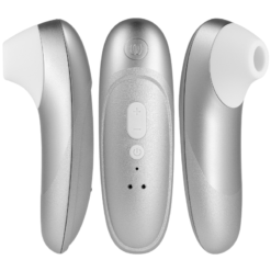 WOMANIZER - STIMOLATORE CLITORIDEO PRO VIBRANTE, COLORE ARGENTO E GRIGIO - immagine 4