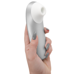 WOMANIZER - STIMOLATORE CLITORIDEO PRO VIBRANTE, COLORE ARGENTO E GRIGIO - immagine 6