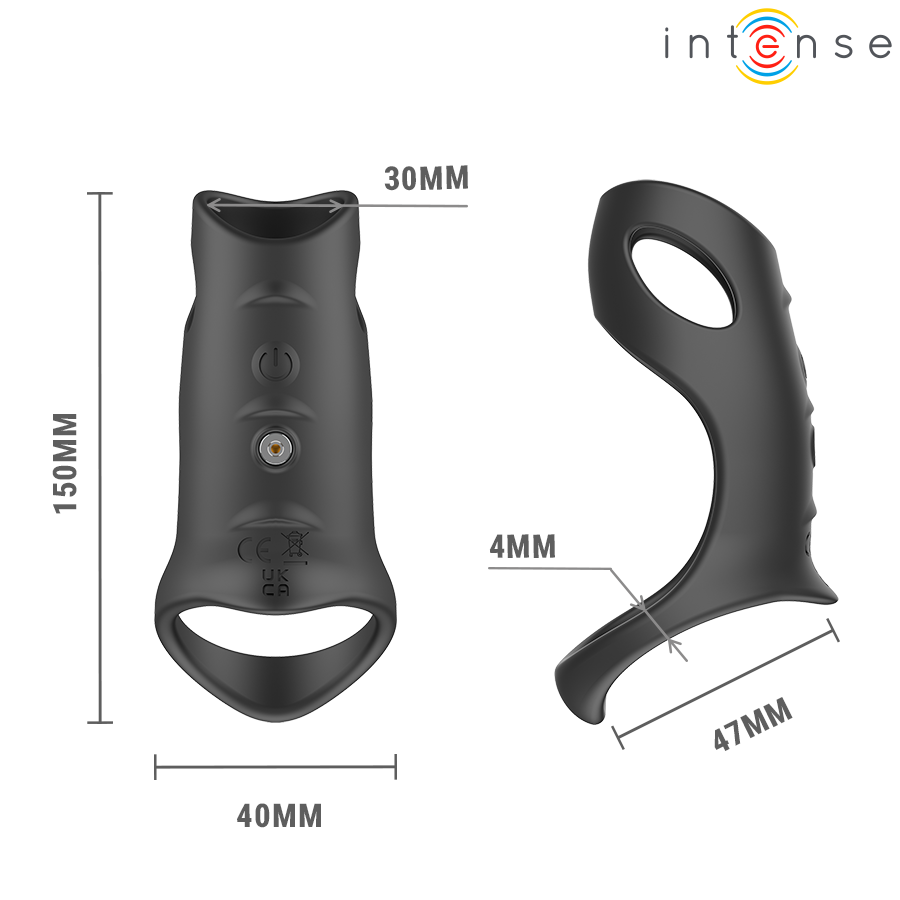 INTENSE - JEROME ANELLO PER PENE VIBRANTE REGOLABILE MODELLO 12 - immagine 8