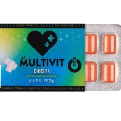 Alternative view of WUG MULTIVIT - MULTIVITAMINICO FUNZIONALE AL GUSTO TROPICALE, BLISTER DI GOMME DA MASTICARE, 8 PEZZI