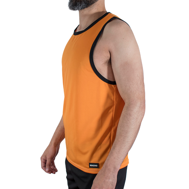 MACHO - CMV005 T-SHIRT DA PALESTRA ARANCIONE S/M - immagine 2