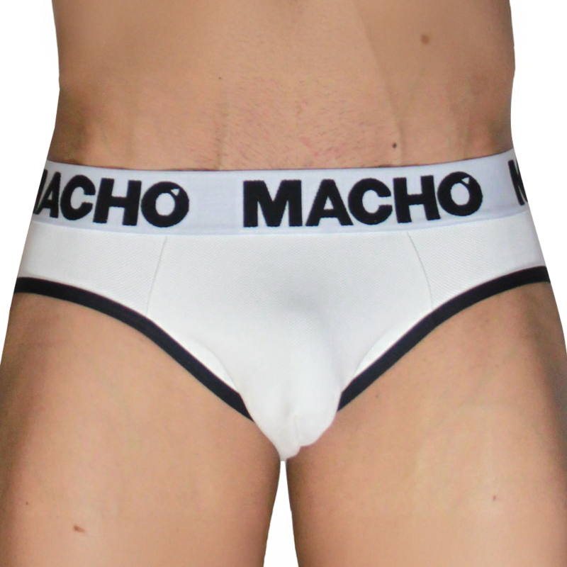 MACHO - MCH006 CLASSIC SLIP BIANCO + NERO S - immagine 2
