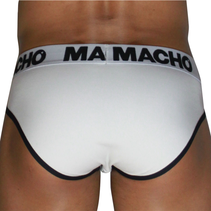 MACHO - MCH006 CLASSIC SLIP BIANCO + NERO XL - immagine 3