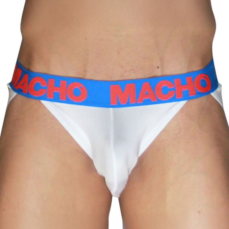 MACHO - MX29AZ BIANCO JOCK + BLU SCURO L