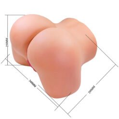 CRAZY BULL - JULIA XXL DOPPIO MASTURBATORE VIBRANTE VAGINALE E ANALE IN CARNE - immagine 7