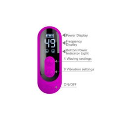 PRETTY LOVE - VIBRATORE OSCILLANTE YALANDA RABBIT CON DISPLAY LED VIOLA - immagine 9