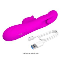 PRETTY LOVE - VIBRATORE OSCILLANTE YALANDA RABBIT CON DISPLAY LED VIOLA - immagine 10