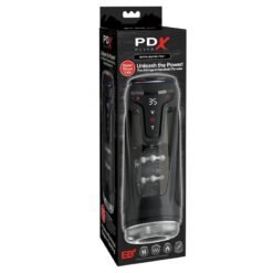 PDX ELITE - MOTO-BATOR PRO MASTURBATORE AUTOMATICO VIBRANTE E RISCALDANTE CON PROTEZIONE, 26,5 CM