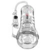 PDX ELITE - ASPIRATORE A TUBO DI VISTA XXL TRASPARENTE CON POMPA DI ASPIRAZIONE 27,3 CM