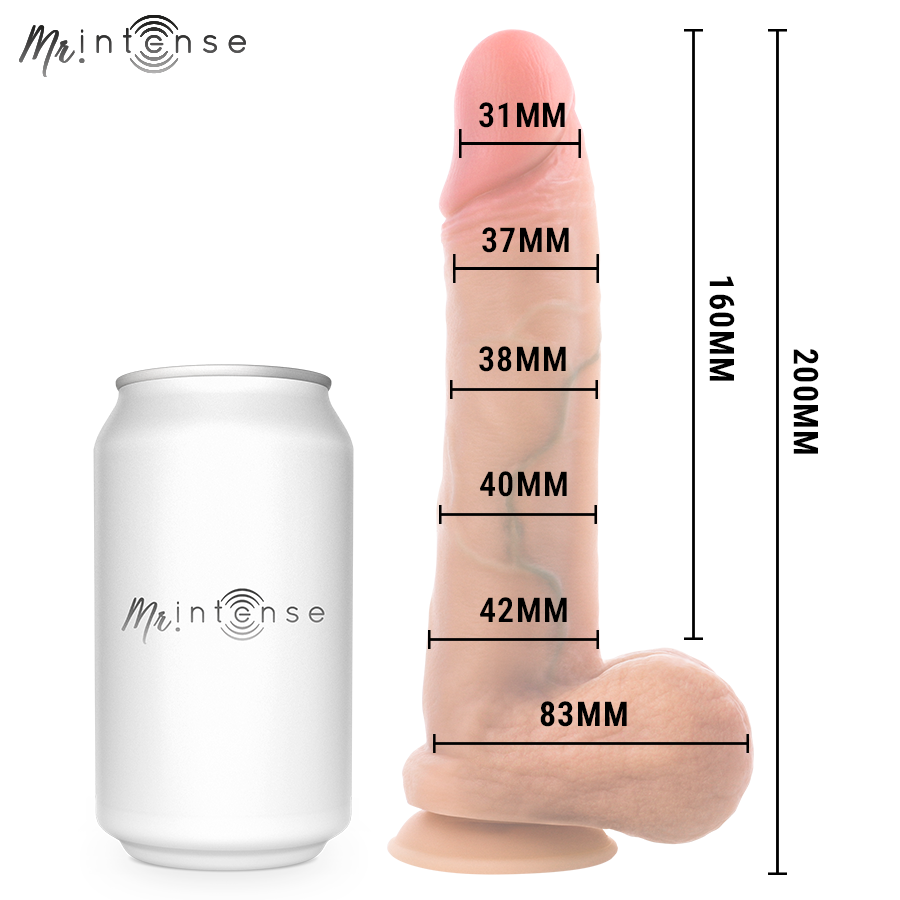 MR INTENSE - GARY M PENE IN SILICONE ULTRA-REALISTICO CON TESTICOLI 20 CM -Ø- 4,2 CM - immagine 5