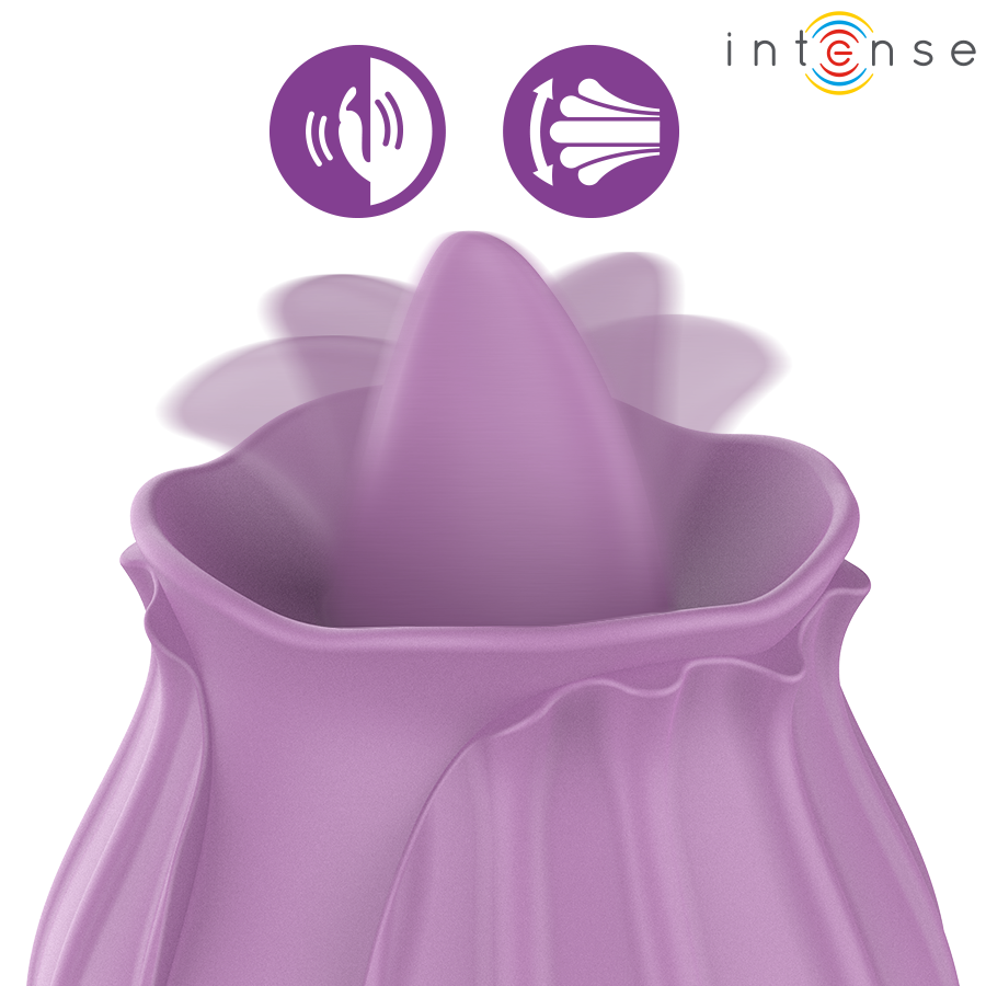 INTENSE - AZALEA FIORE STIMOLAZIONE DEL CLITORIDE CON 10 VIBRAZIONI VIOLA - immagine 2