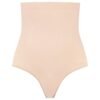 BYE-BRA - TANGA DE TALLE ALTO SIN COSTURAS BEIGE TALLA XXL