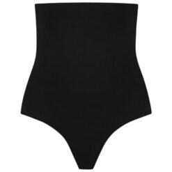 BYE-BRA - TANGA DE TALLE ALTO SIN COSTURAS NEGRO TALLA XL