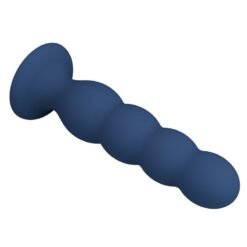 MR PLAY - PLUG ANALE CON 4 SFERE METALLICHE E VENTOSA BLU - immagine 6