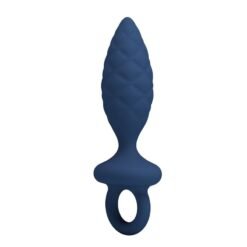 MR PLAY - PLUG ANALE TESTURIZZATO CON ANELLO BLU S - immagine 4