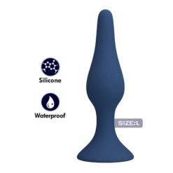 Alternative view of MR PLAY - PLUG ANALE SLIM IN SILICONE BLU L