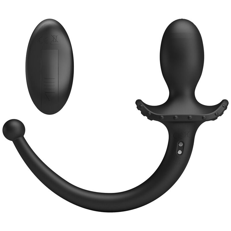 MR PLAY - VIBRATORE ANALE E PERINEO CON TELECOMANDO WIRELESS, NERO - immagine 5
