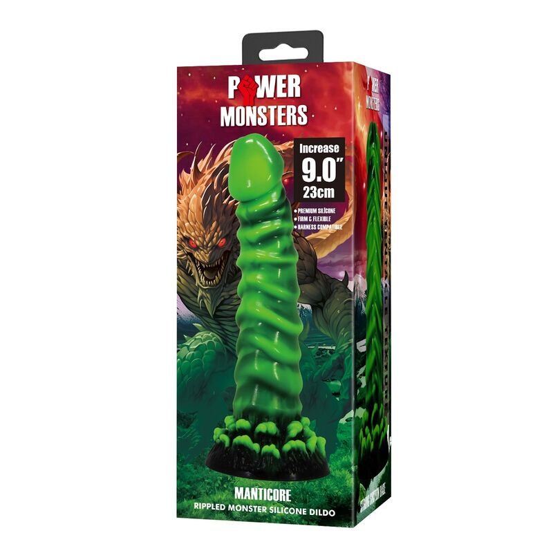 POWER MONSTERS - DILDO IN SILICONE MANTICORE FANTASY 23 CM Ø 5 CM - immagine 3