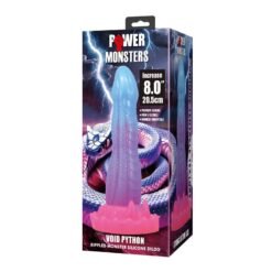 POWER MONSTERS - DILDO VOID PYTHON FANTASY CON VENTOSA 20,5 CM Ø 5,2 CM BLU, VIOLA E ROSA - immagine 2