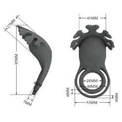 PRETTY LOVE - ANELLO VIBRANTE RICARICABILE CON STIMOLATORE - immagine 9