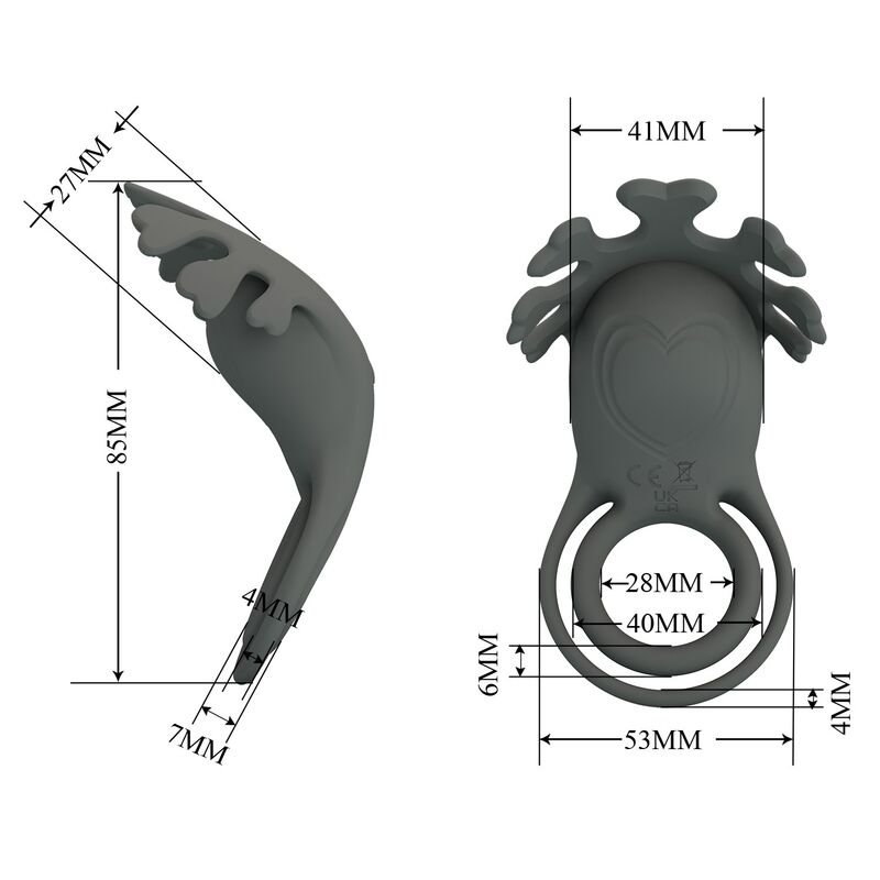 PRETTY LOVE - ANELLO VIBRANTE RICARICABILE CON STIMOLATORE - immagine 9