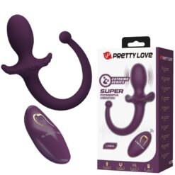 Alternative view of PRETTY LOVE - LIOEA VIBRANTE ANALE CON CODA, 12 FUNZIONI, TELECOMANDO VIOLA