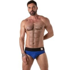 LOCKER GEAR - LOCKER GEAR CON FASCIA IN VITA LARGA BLU TAGLIA S