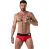 LOCKER GEAR - LOCKER GEAR CON FASCIA IN VITA LARGA ROSSO TAGLIA XL