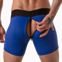 Alternative view of LOCKER GEAR - BAULE CON FASCIA IN VITA LARGA BLU L