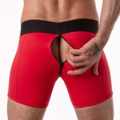 Alternative view of LOCKER GEAR - BAULE CON FASCIA IN VITA LARGA ROSSO TAGLIA M