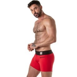 Alternative view of LOCKER GEAR - BAULE CON FASCIA IN VITA LARGA ROSSO L