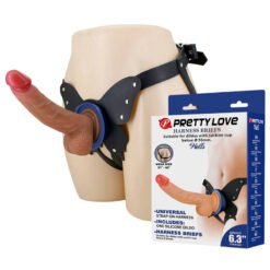 PRETTY LOVE - IMBRACATURA STRAP-ON YETI CON DILDO A VENTOSA