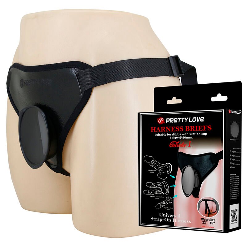 PRETTY LOVE - IMBRACATURA UNIVERSALE CON STRAP-ON NERA