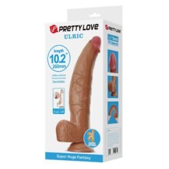 Alternative view of PRETTY LOVE - DILDO FLESSIBILE REALISTICO ULRIC 26 CM Ø 5.5 CM TPE MARRONE