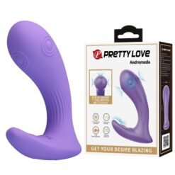 Alternative view of PRETTY LOVE - ANDROMEDA VIBRATORE RICARICABILE A DOPPIA STIMOLAZIONE VIOLA