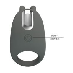 Alternative view of PRETTY LOVE - ANELLO VIBRANTE RICARICABILE CON STIMOLATORE A FORMA DI CONIGLIO