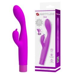PRETTY LOVE - JENE VIBRATORE A DOPPIA STIMOLAZIONE DEL PUNTO G E DEL CLITORIDE, VIOLA
