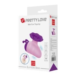 Alternative view of PRETTY LOVE - STIMOLATORE CLITORIDEO RICARICABILE LITTLE BEE, 7 MODALITÀ, VIOLA-ROSA