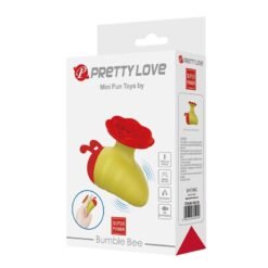 Alternative view of PRETTY LOVE - STIMOLATORE CLITORIDEO RICARICABILE LITTLE BEE, 7 MODALITÀ, ROSSO/GIALLO