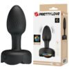 PRETTY LOVE - PLUG ANALE VIBRANTE RICARICABILE CON 10 MODALITÀ, NERO