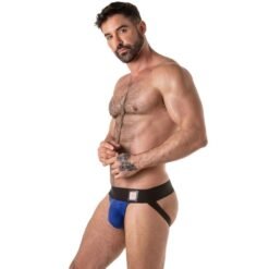 LOCKER GEAR - SOSPENSIONE CON FASCIA IN VITA LARGA BLU TAGLIA S