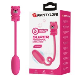 PRETTY LOVE - VIBRATORE A PROIETTILE RICARICABILE OLSON CON TELECOMANDO CABLATO ROSA
