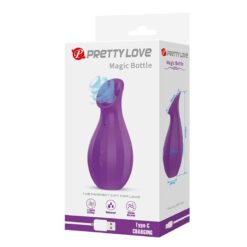 Alternative view of PRETTY LOVE - STIMOLATORE CLITORIDEO RICARICABILE A SUZIONE CON BOTTIGLIA MAGICA, VIOLA