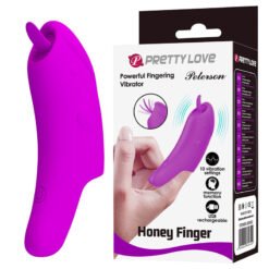 PRETTY LOVE - PETERSON HONEY FINGER VIBRATORE DA DITO RICARICABILE VIOLA