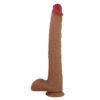 PRETTY LOVE - TERIN PLUS DILDO IN SILICONE REALISTICO CON VENTOSA 37,6 CM Ø 5,5 CM