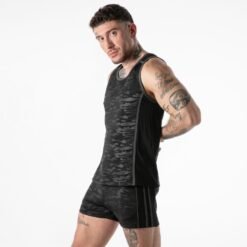 LOCKER GEAR - CANOTTA COMPLETAMENTE MILITARE CON ACCESSO COMPLETO NERA TAGLIA M